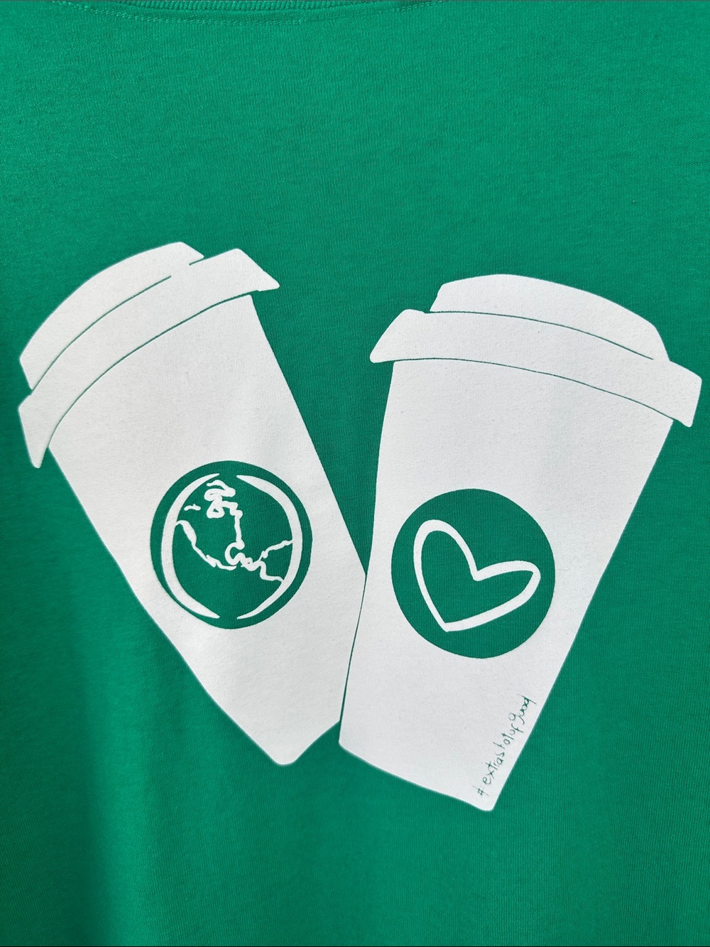 Starbucks "Good Things Are Happening" Green Employee Partner Graphic Tee Xxl View 2